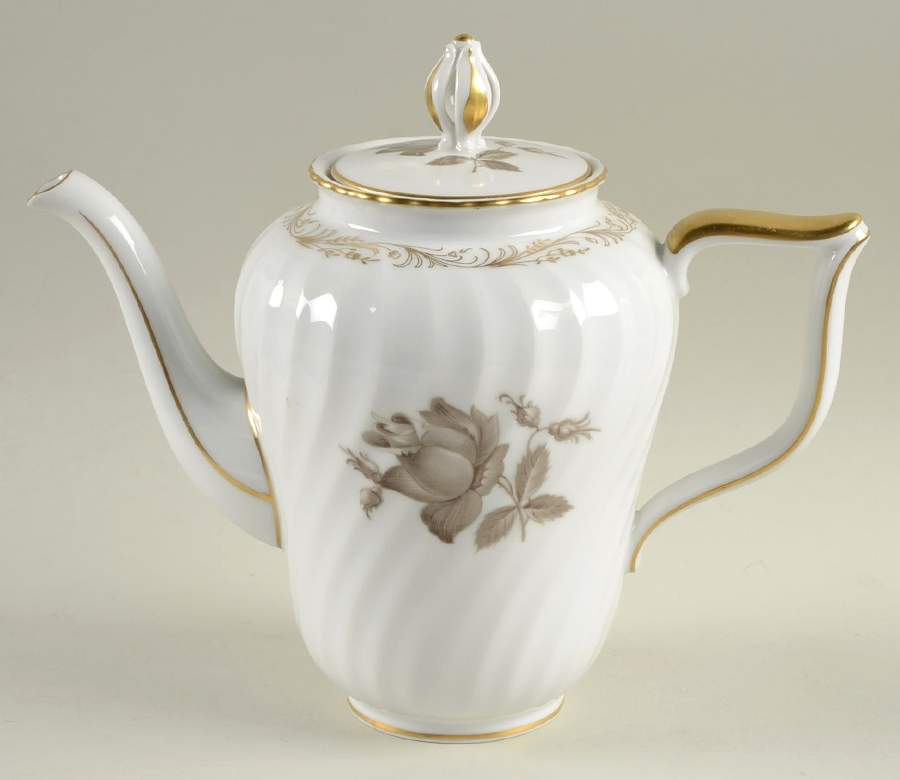 Classic Rose Coffee Pot & Lid by Royal Tettau-1