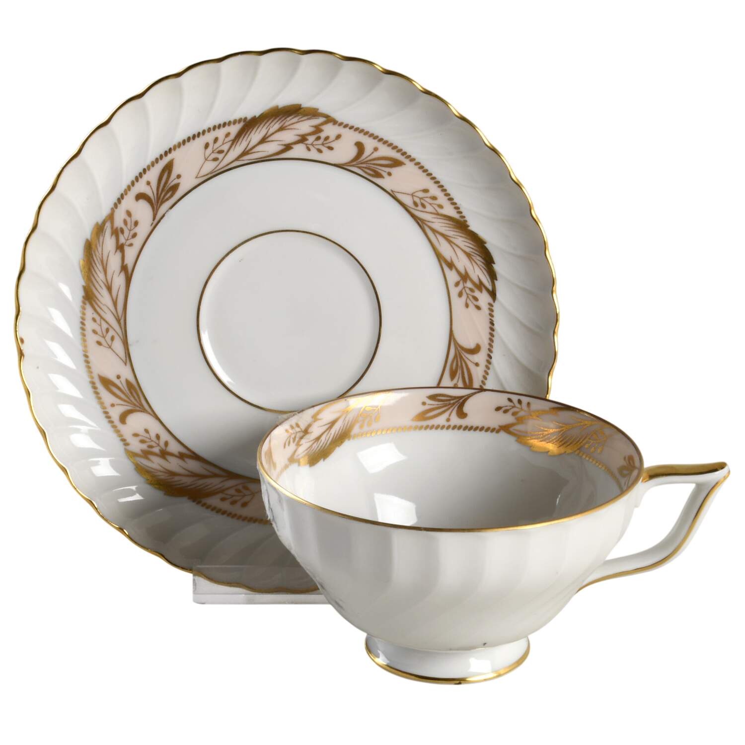 Coronet Footed Cup & Saucer Set by Royal Tettau-1