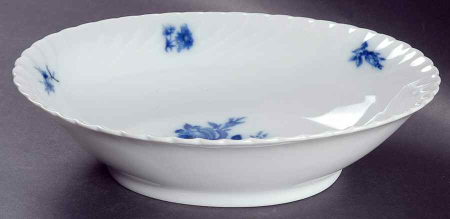 Copenhagen Rose 9" Oval Vegetable Bowl by Royal Tettau-1