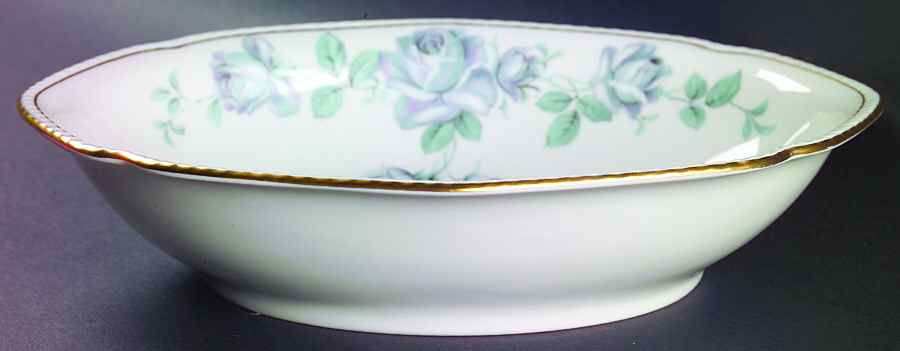 Damask Rose 9" Oval Vegetable Bowl by Royal Tettau-1