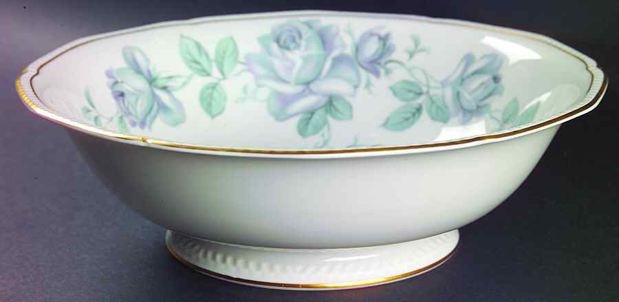Damask Rose 8" Round Vegetable Bowl by Royal Tettau-1