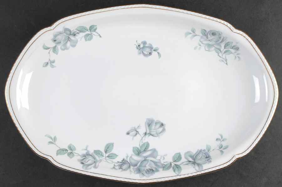 Damask Rose 15" Oval Serving Platter by Royal Tettau-1