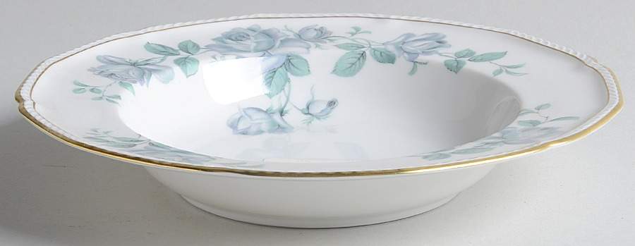 Damask Rose Rim Soup Bowl by Royal Tettau-1