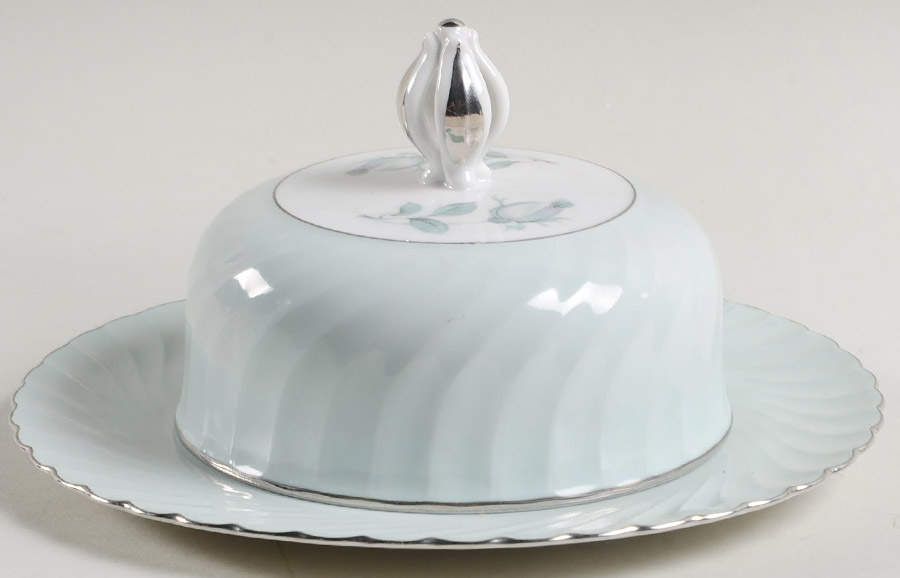 Dawn Rose Round Covered Butter by Royal Tettau-1