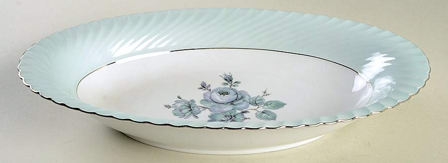 Dawn Rose 13" Oval Vegetable Bowl by Royal Tettau-1