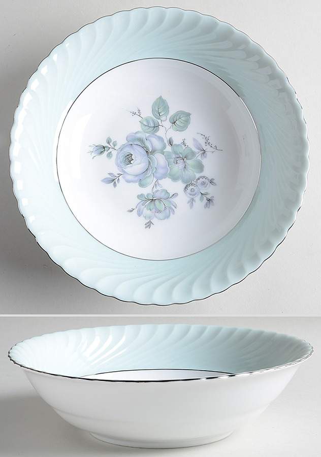 Dawn Rose 8" Round Vegetable Bowl by Royal Tettau-1