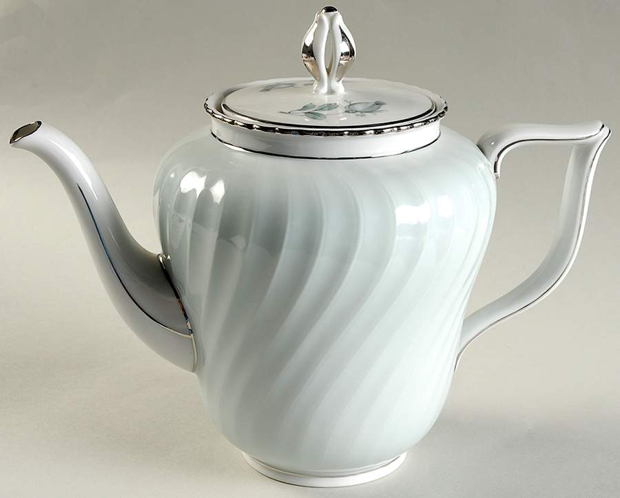 Dawn Rose Coffee Pot & Lid by Royal Tettau-1