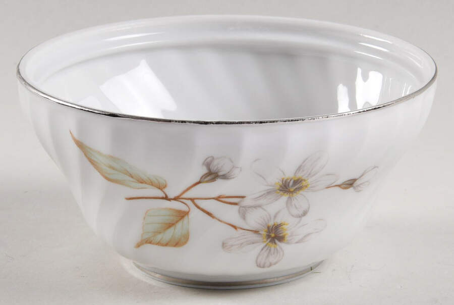 Dogwood (Platinum Trim) Sugar Bowl No Lid by Royal Tettau-1