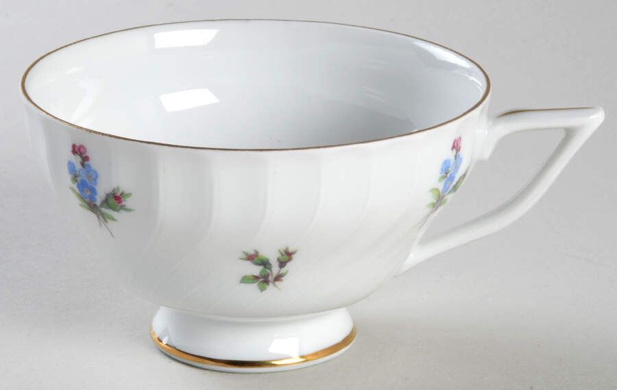 Dresden Flowers (Gold Trim) Footed Cup by Royal Tettau-1
