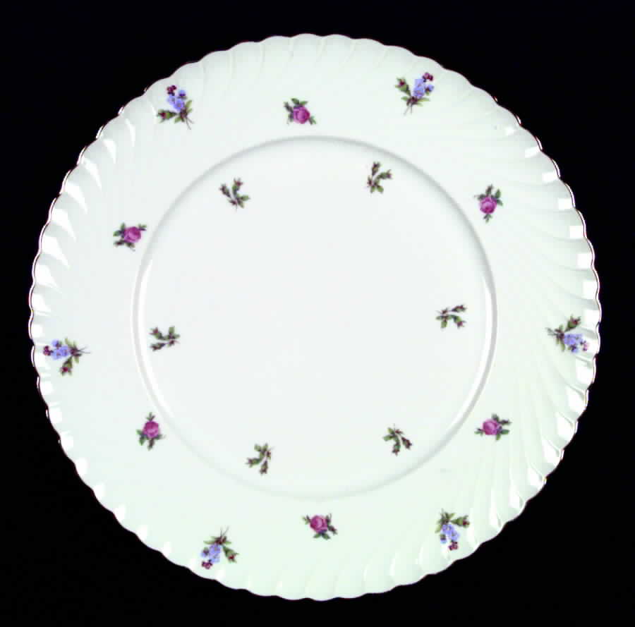 Dresden Flowers (Gold Trim) Dinner Plate by Royal Tettau-1