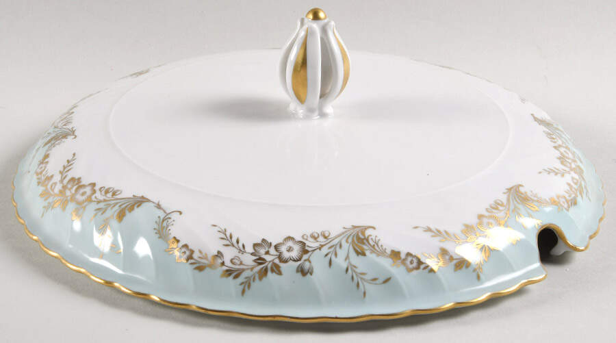 Duchess Blue Green Lid for Tureen by Royal Tettau-1