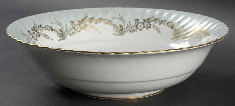 Duchess Blue Green 10" Round Vegetable Bowl by Royal Tettau-1