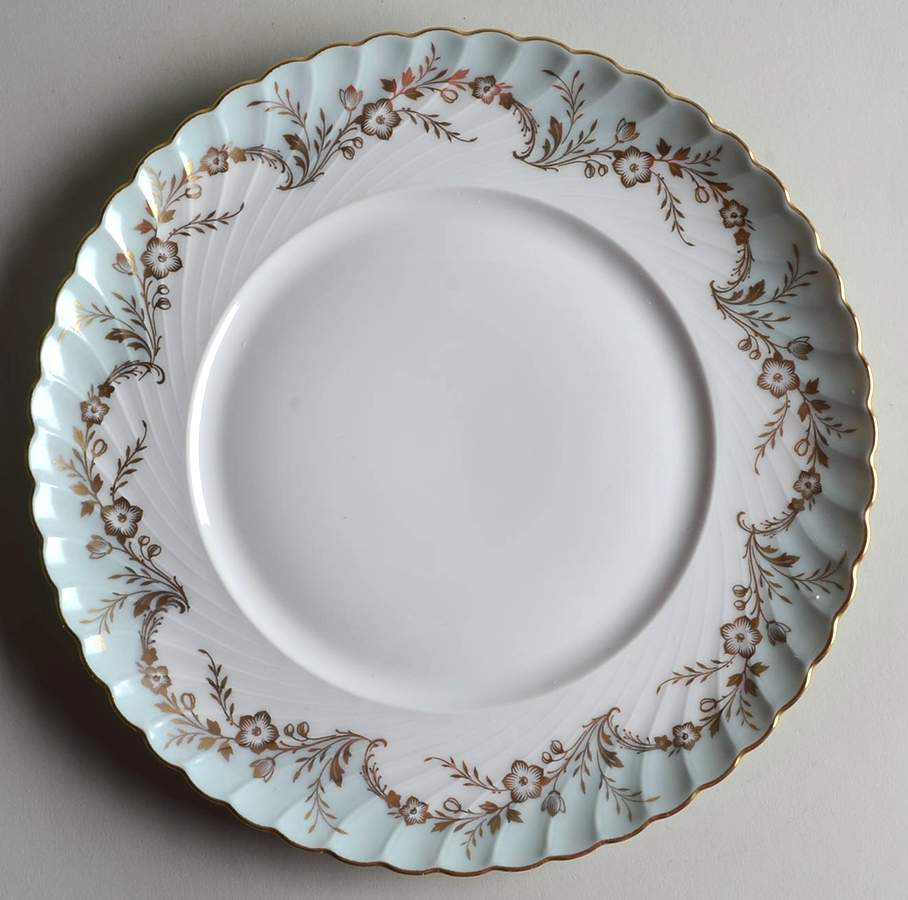Duchess Blue Green Luncheon Plate by Royal Tettau-1