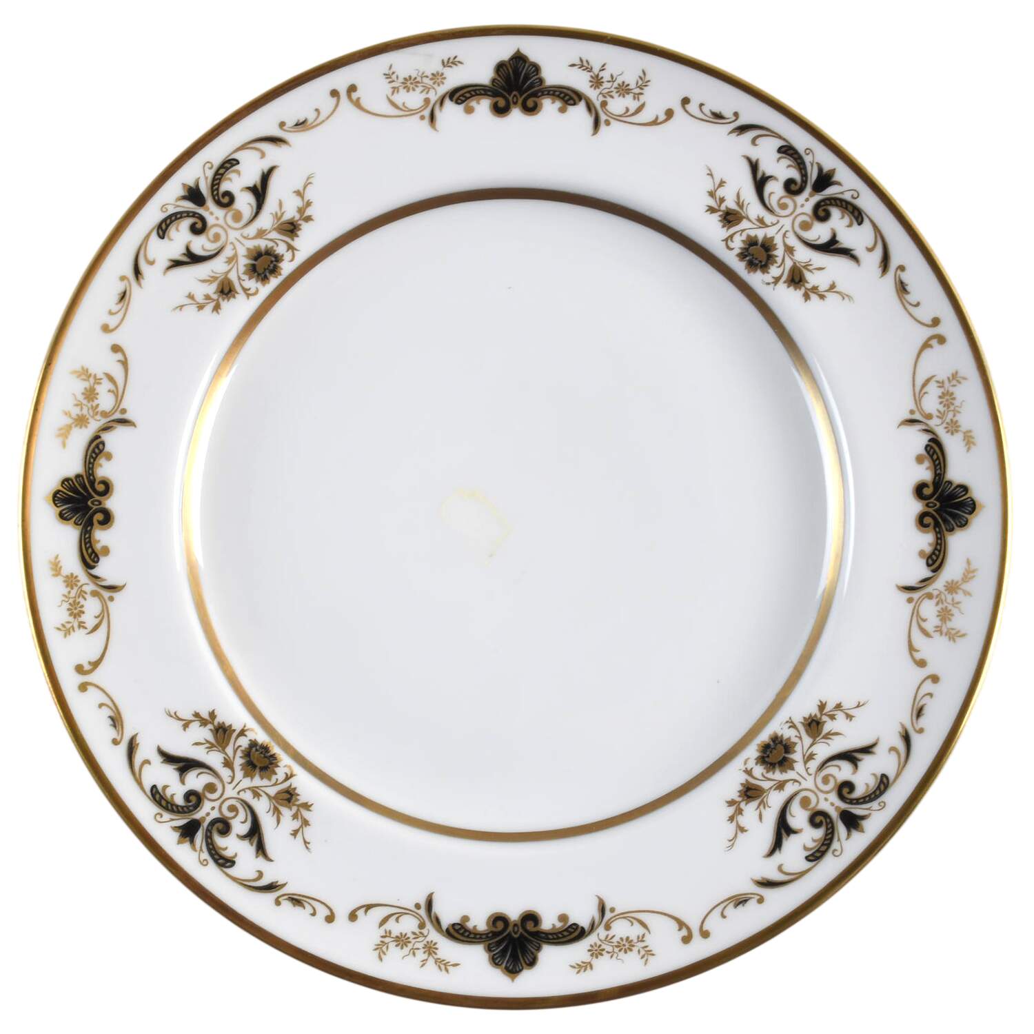 Duchess Black and Gold Salad Plate by Royal Tettau-1