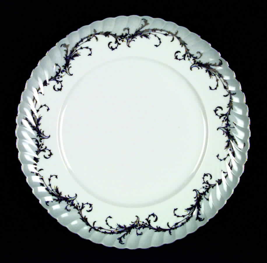 Elegance Grey Dinner Plate by Royal Tettau-1