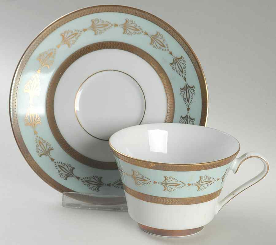 Empress Flat Cup & Saucer Set by Royal Tettau-1