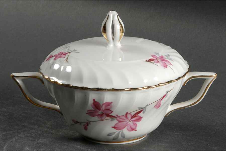Fantasy (Gold Trim) Sugar Bowl & Lid by Royal Tettau-1