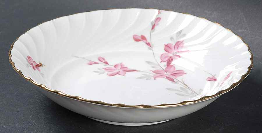 Fantasy (Gold Trim) Fruit/Dessert (Sauce) Bowl by Royal Tettau-1