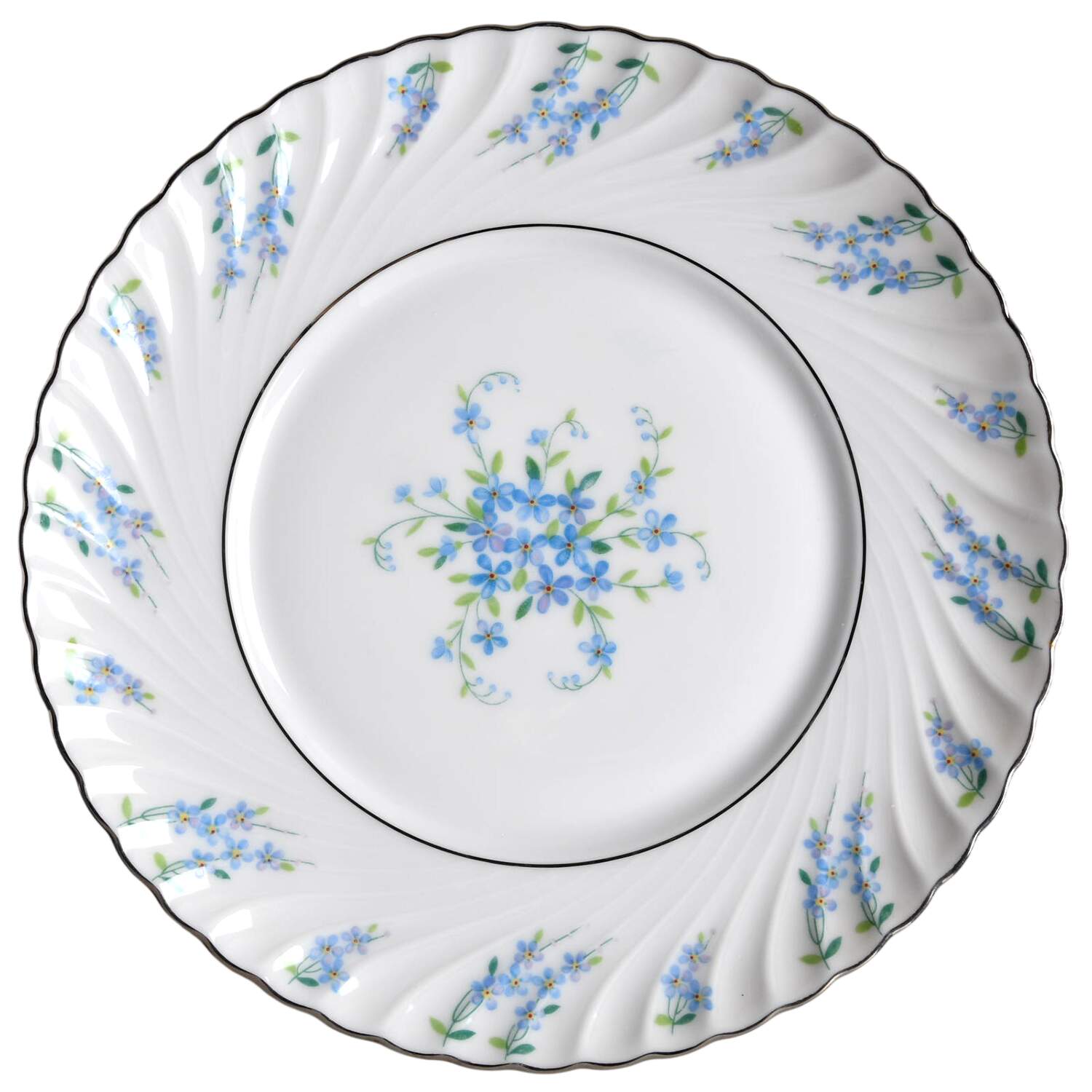 Forget Me Not Salad Plate by Royal Tettau-1