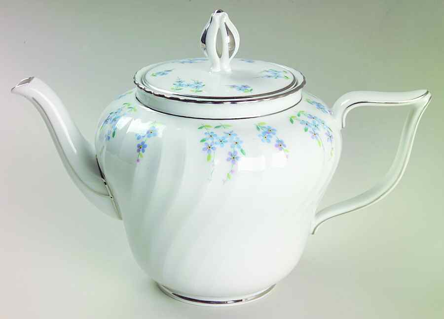 Forget Me Not Teapot & Lid by Royal Tettau-1