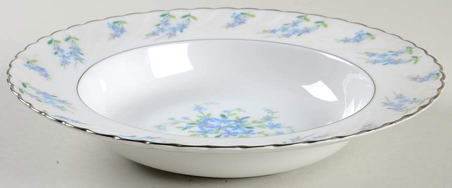 Forget Me Not Rim Soup Bowl by Royal Tettau-1