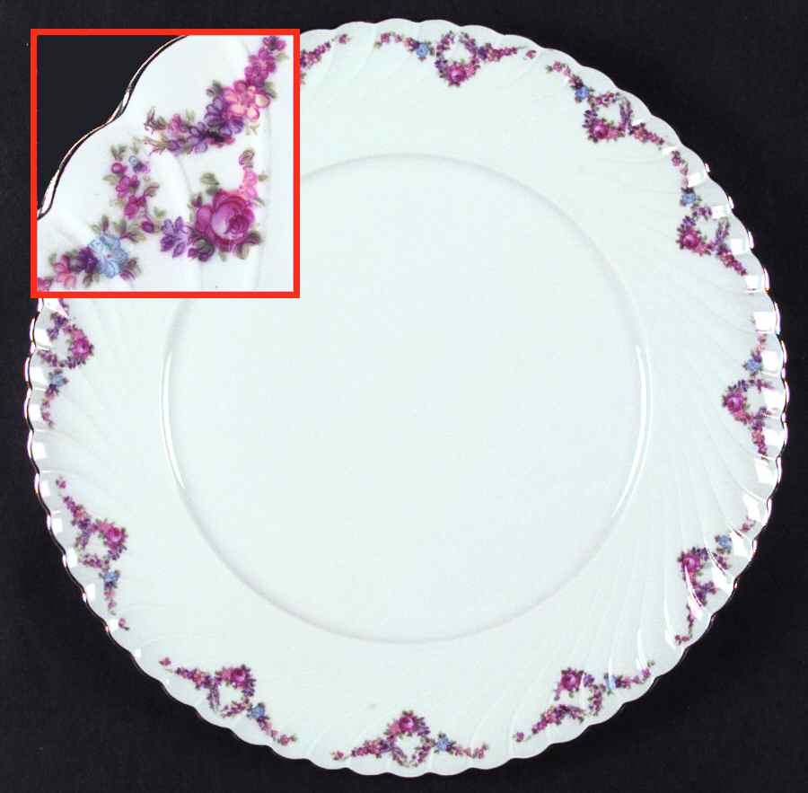Garland Dinner Plate by Royal Tettau-1