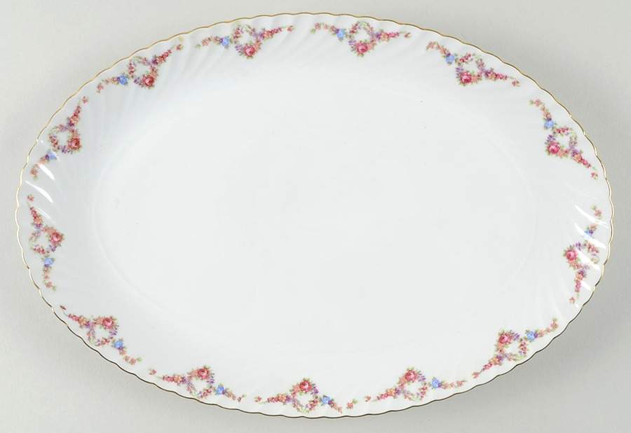 Garland 13" Oval Serving Platter by Royal Tettau-1