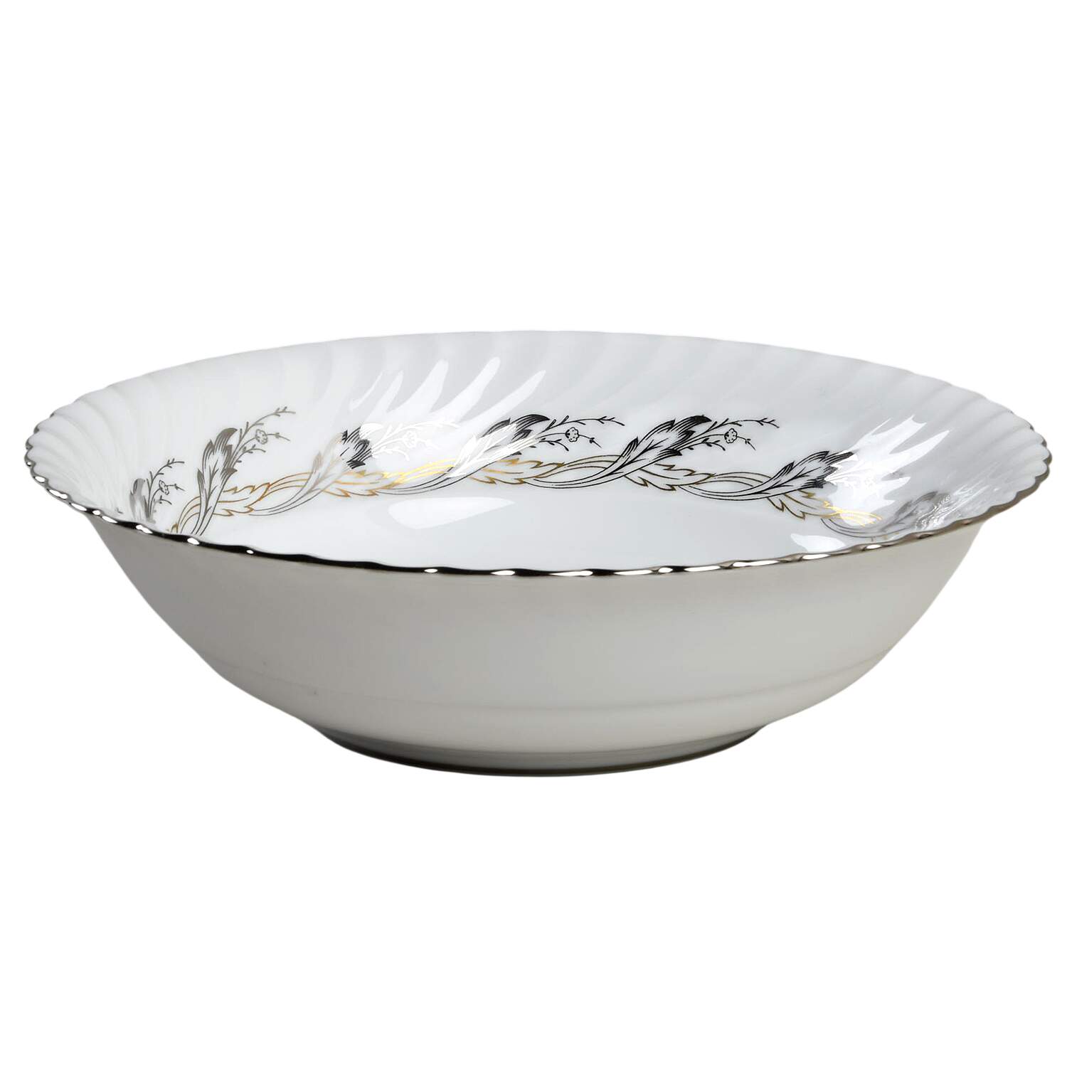 Golden Silver 9" Round Vegetable Bowl by Royal Tettau-1