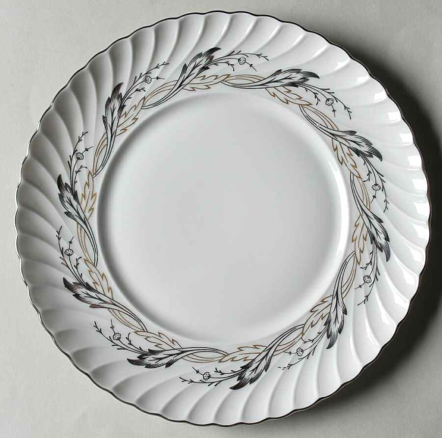 Golden Silver Salad Plate by Royal Tettau-1
