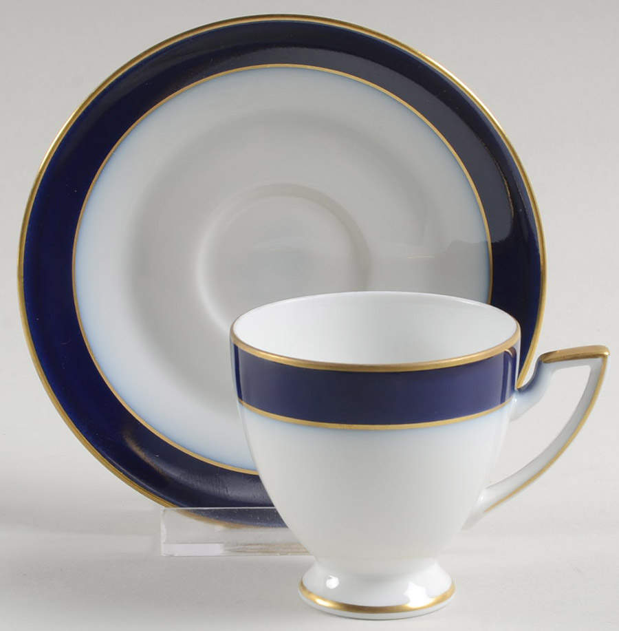 Grandeur Footed Demitasse Cup & Saucer Set by Royal Tettau-1