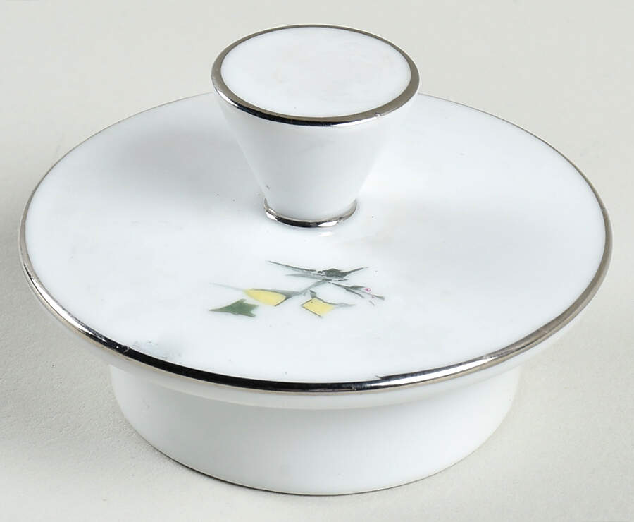 Gray Bark (Platinum Trim) Lid for Coffee Pot by Royal Tettau-1