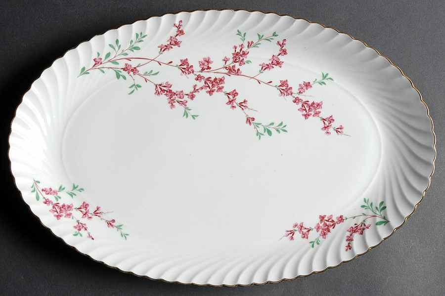 Heather 13" Oval Serving Platter by Royal Tettau-1