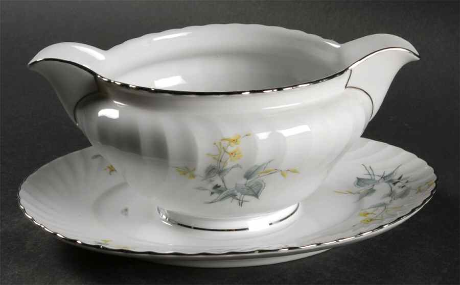 Laguna Gravy Boat with Attached Underplate by Royal Tettau-1