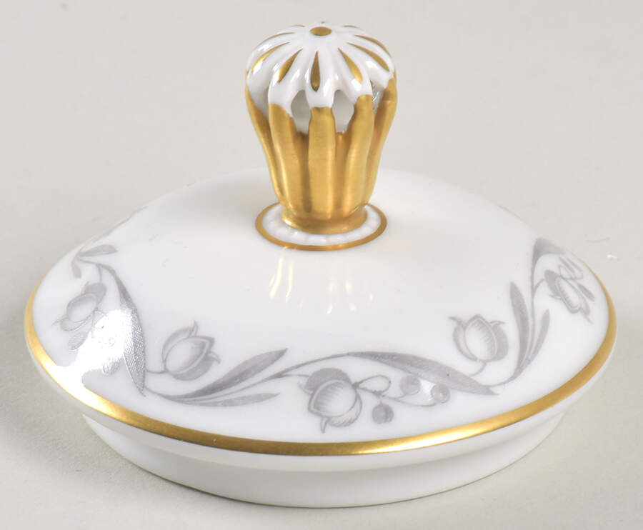 Lily of The Valley Lid for Sugar Bowl by Royal Tettau-1