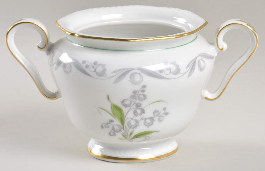 Lily of The Valley Sugar Bowl No Lid by Royal Tettau-1