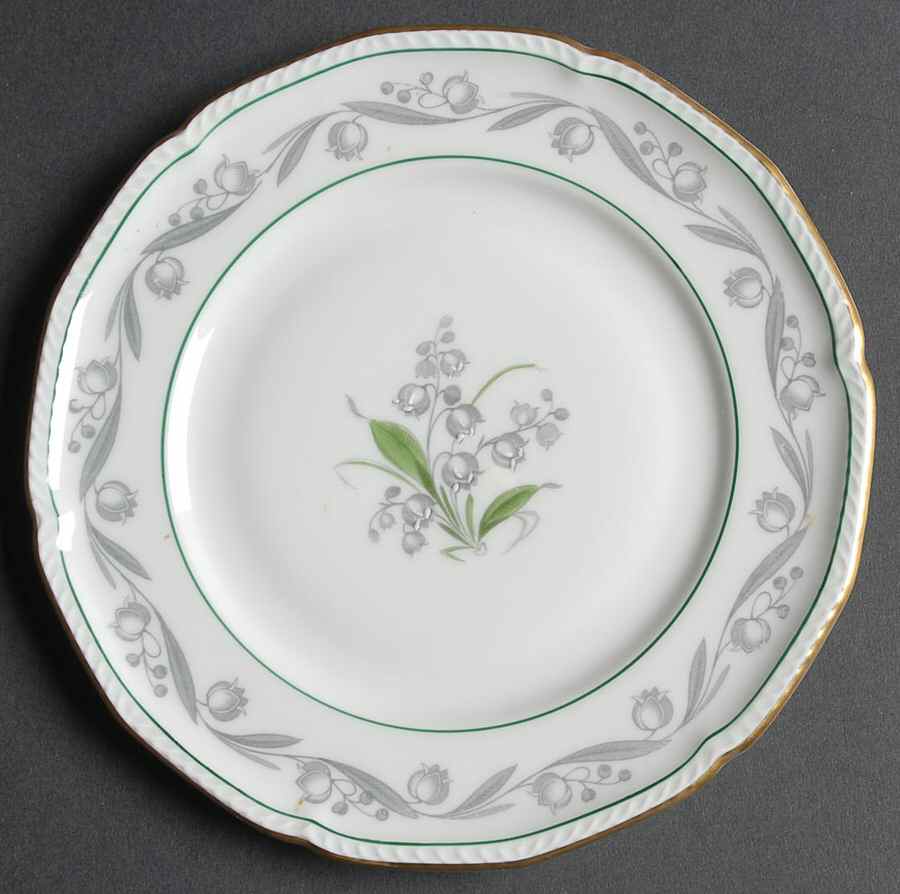Lily of The Valley Bread & Butter Plate by Royal Tettau-1