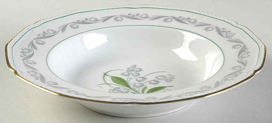 Lily of The Valley Rim Soup Bowl by Royal Tettau-1