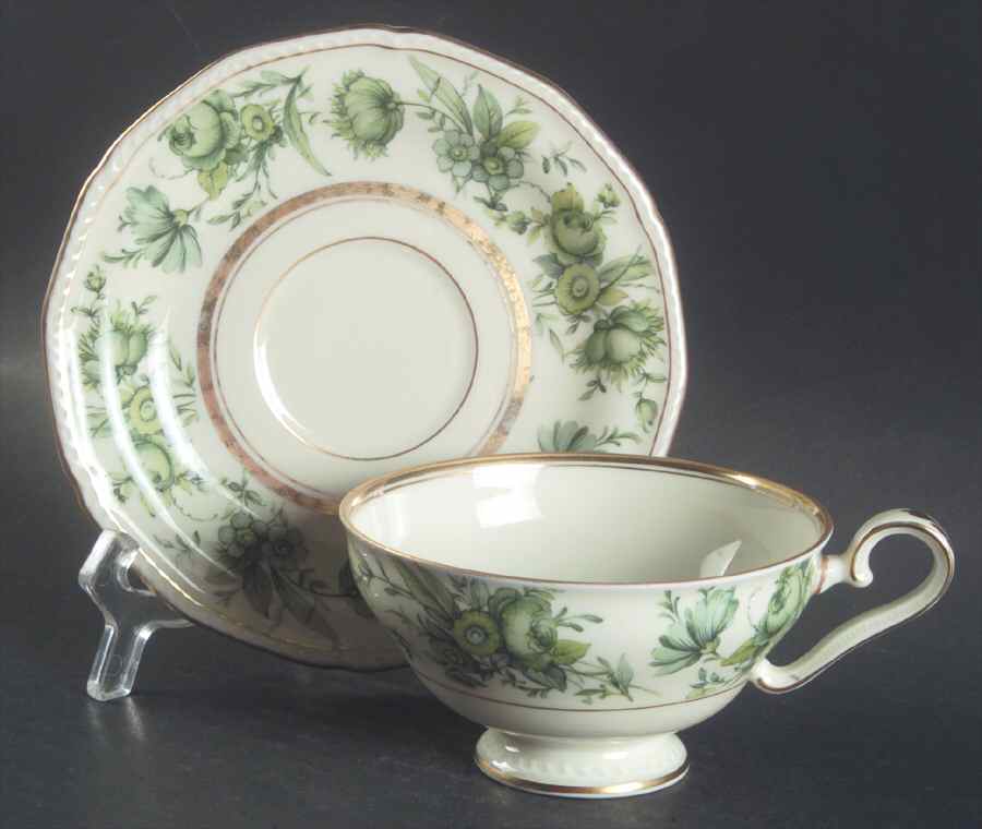 Mannheim Footed Cup & Saucer Set by Royal Tettau-1