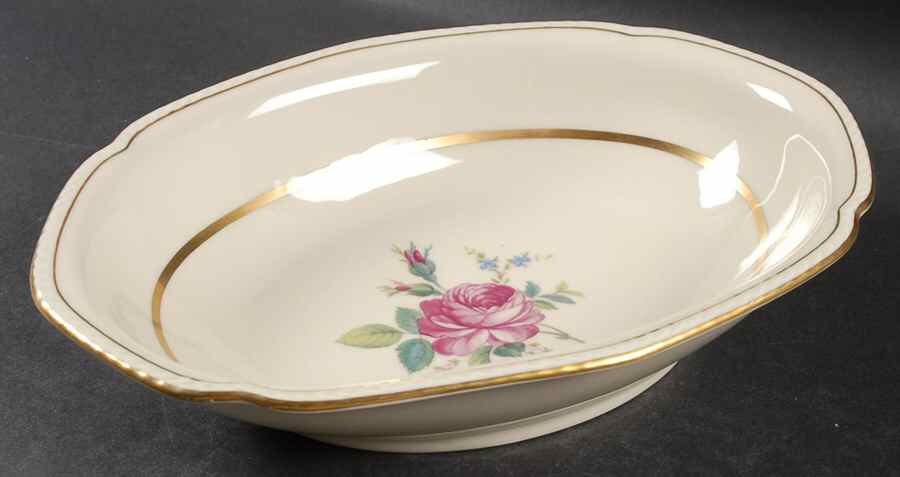 Martha Washington 9" Oval Vegetable Bowl by Royal Tettau-1