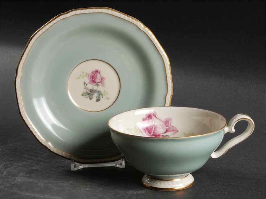 Melrose Footed Cup & Saucer Set by Royal Tettau-1