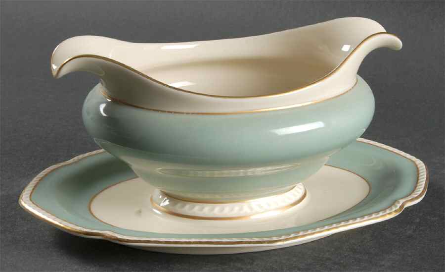 Melrose Gravy Boat with Attached Underplate by Royal Tettau-1
