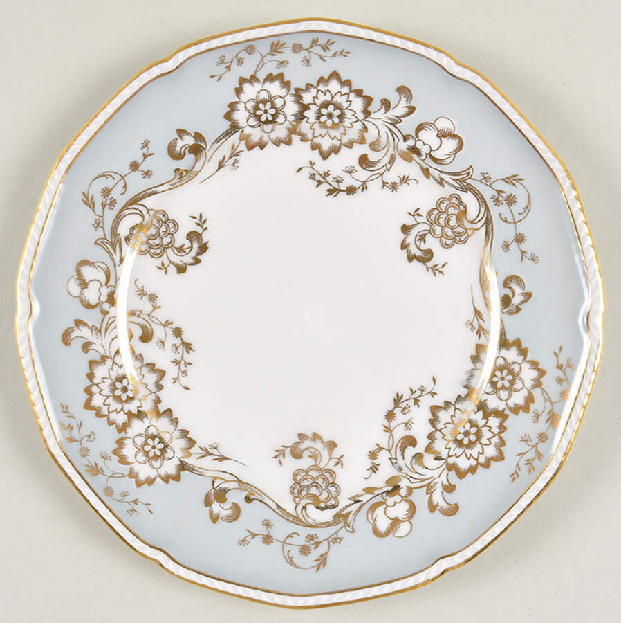 Old Brocade Gray Salad Plate by Royal Tettau-1