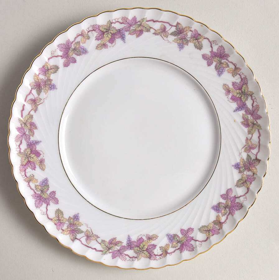Pink Champagne Salad Plate by Royal Tettau-1