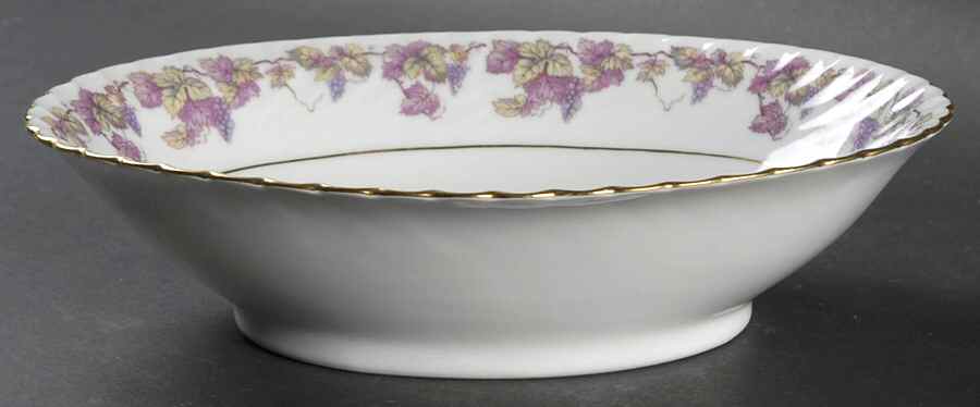 Pink Champagne 9" Oval Vegetable Bowl by Royal Tettau-1