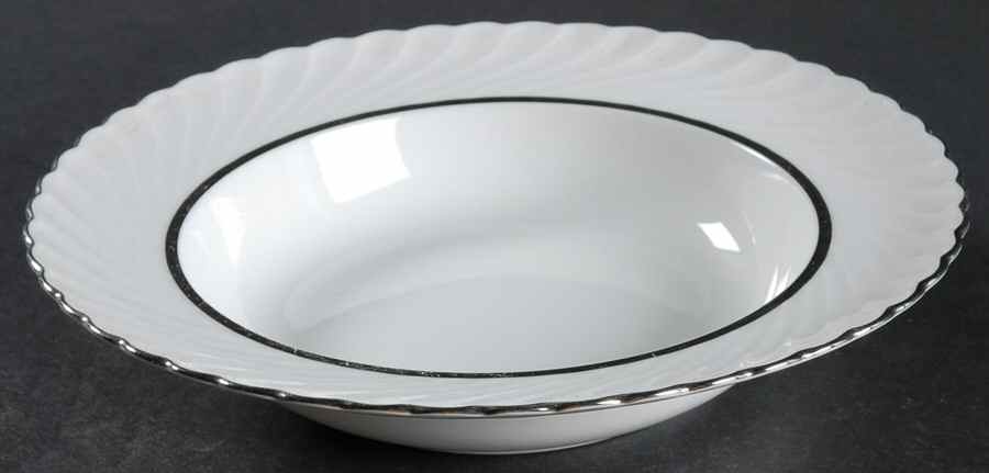 Platina Rim Soup Bowl by Royal Tettau-1