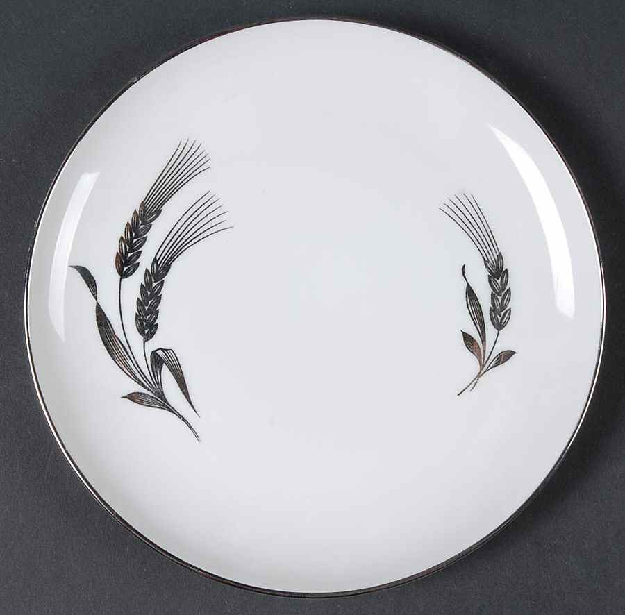 Platinum Wheat Bread & Butter Plate by Royal Tettau-1
