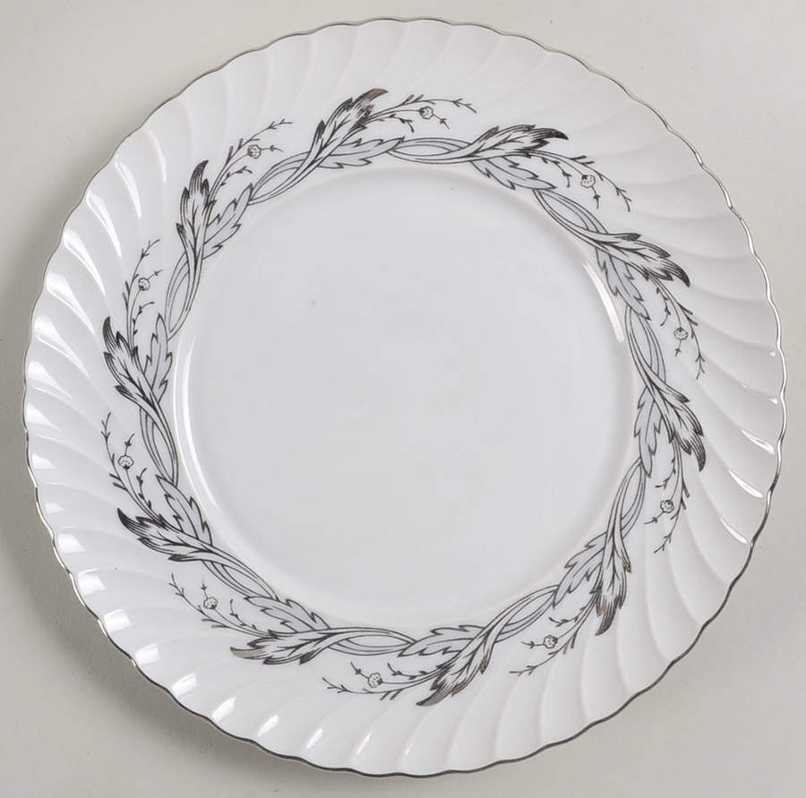Princess Pearl Grey Salad Plate by Royal Tettau-1