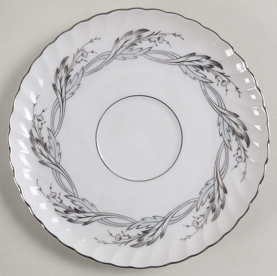 Princess Pearl Grey Saucer by Royal Tettau-1