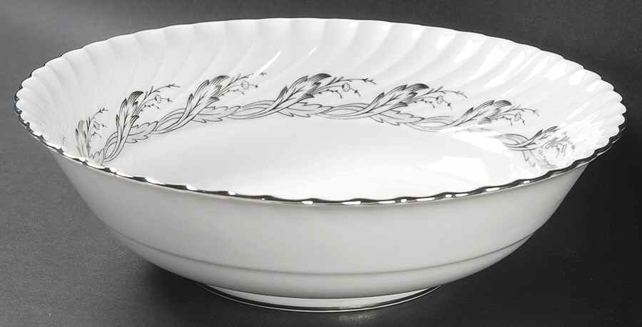 Princess Pearl Grey 9" Round Vegetable Bowl by Royal Tettau-1