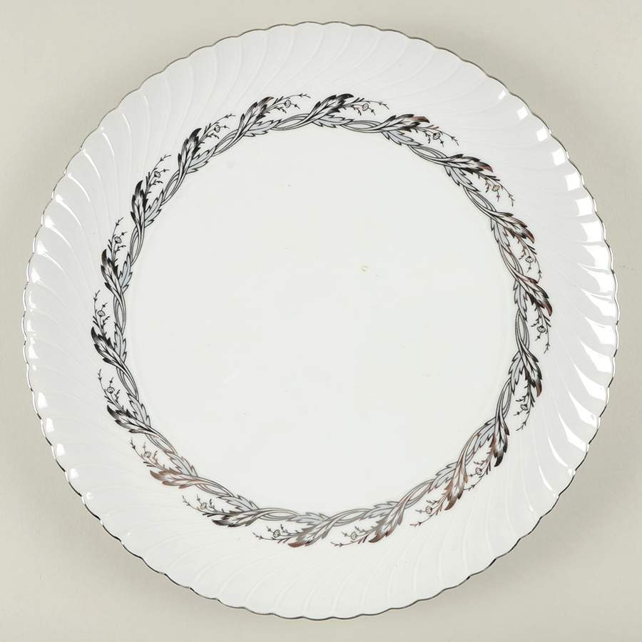 Princess Pearl Grey 12" Chop Plate (Round Platter) by Royal Tettau-1